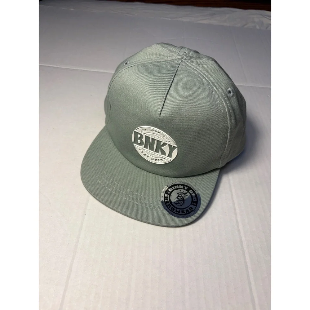 Binky Bro Infant Snapback Hat BNKY Sage Green Flat Brim Surf Snow Skate Cap